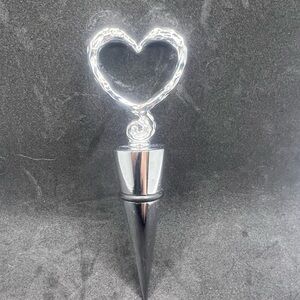 Silver Heart Wine Bottle Stopper